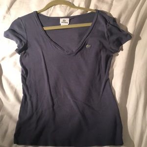 Blue Lacoste tee